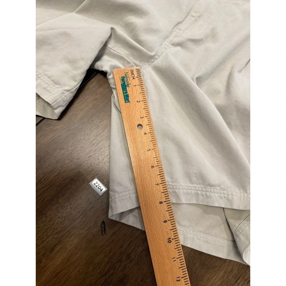 Tommy Bahama Relax Mens 34 Pleated Chino Shorts Khaki Tan Tencel Cotton Blend